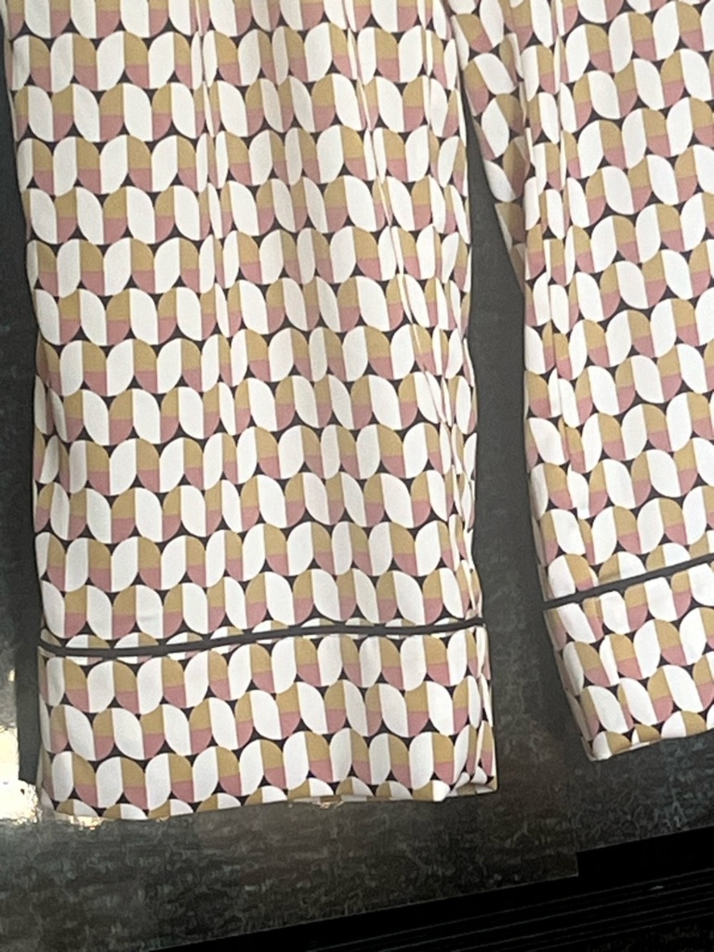 H&M Geometric Pattern Multicolour Wide-Leg Pants - Picture 3 of 8